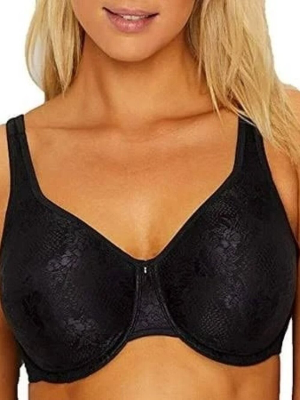 Wacoal Clear & Classic 855244 Size 40D Black Underwire Bra